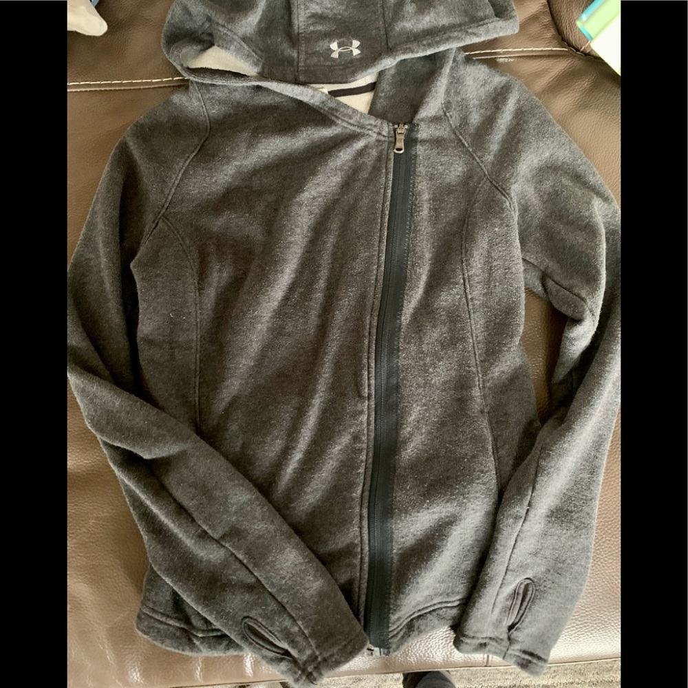 Under Armour Women’s Fitted Hoodie Sweatshirt (Diagonal/side zip across front)